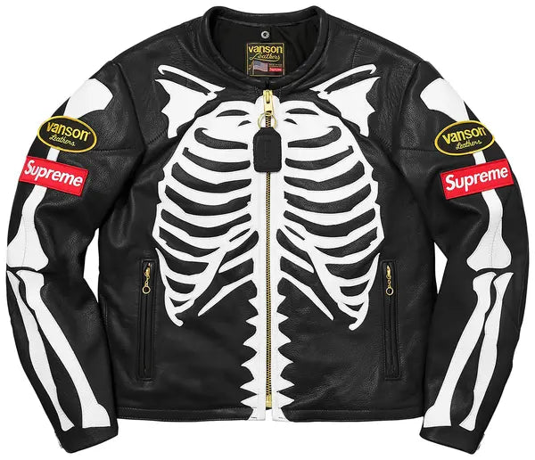 Supreme x Vanson Leather Bones Jacket 'Black'