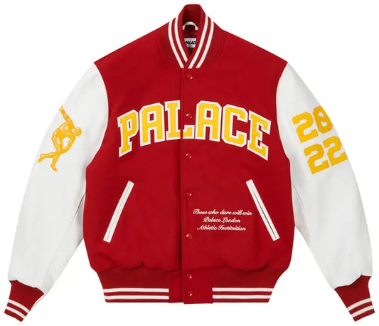 Palace Greek Varsity Jacket 'Red'