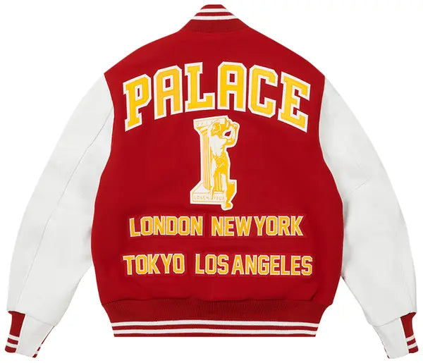 Palace Greek Varsity Jacket 'Red'