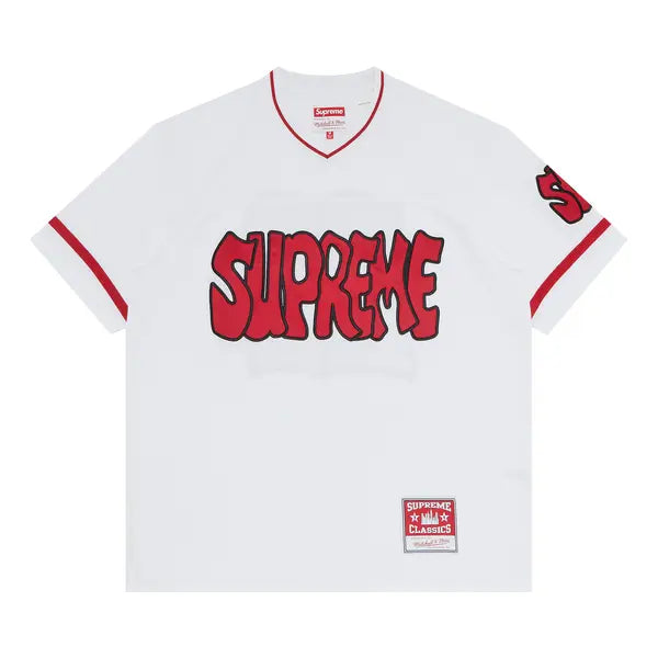 Supreme x Mitchell & Ness Football Jersey 'White'