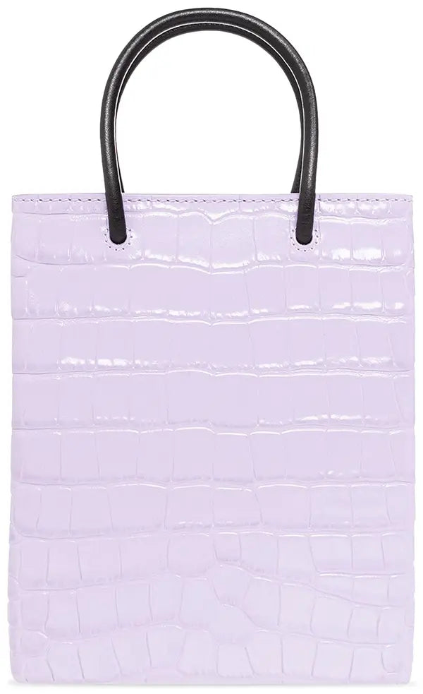 Balenciaga Shopping Phone Shoulder Bag 'Lilac/White'