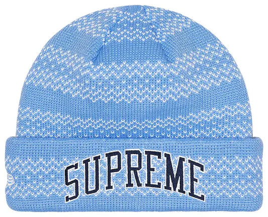 Supreme x New Era Split Beanie 'Blue'