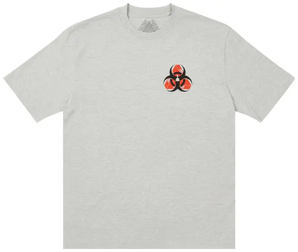 Palace Bio Hazard T-Shirt 'Grey Marl'