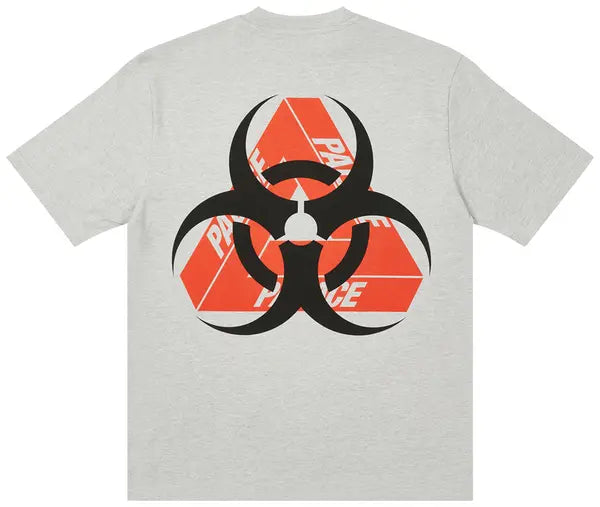 Palace Bio Hazard T-Shirt 'Grey Marl'