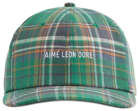 Aimé Leon Dore Plaid Logo Hat 'Green Plaid'