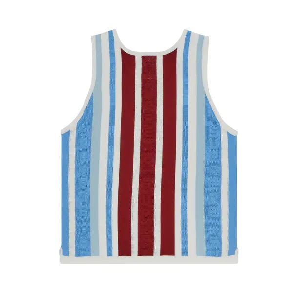 Supreme Knit Stripe Tank Top 'White'