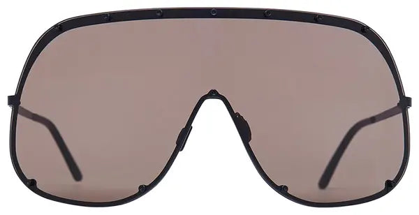 Rick Owens Shield Sunglasses 'Black Temple'