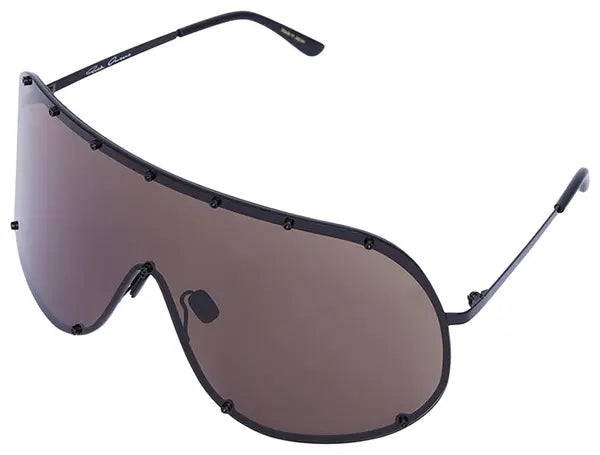 Rick Owens Shield Sunglasses 'Black Temple'