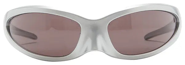 Balenciaga Cat Oval Frame Sunglasses 'Silver'