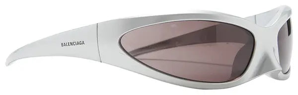 Balenciaga Cat Oval Frame Sunglasses 'Silver'