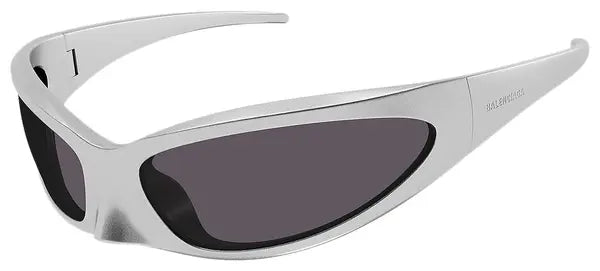 Balenciaga Cat Oval Frame Sunglasses 'Silver'