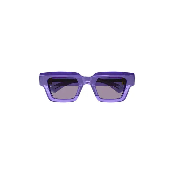 Bottega Veneta Rectangular Frame Sunglasses 'Violet'