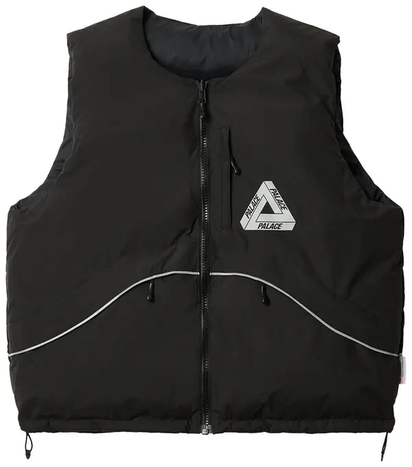 Palace P-Tech Reversible Puffa Vest 'Black'