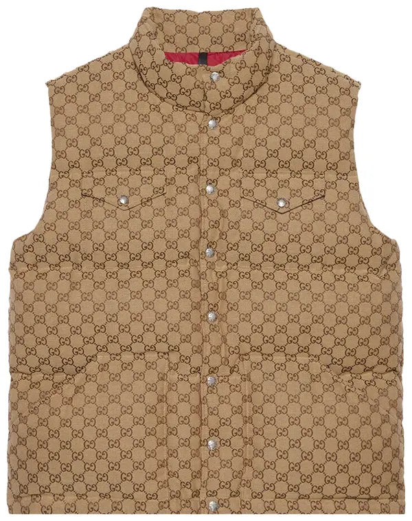 Gucci x The North Face Down Vest 'Beige/Ebony'