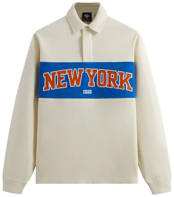 Kith For The New York Knicks Long-Sleeve Rugby Shirt 'Silk'