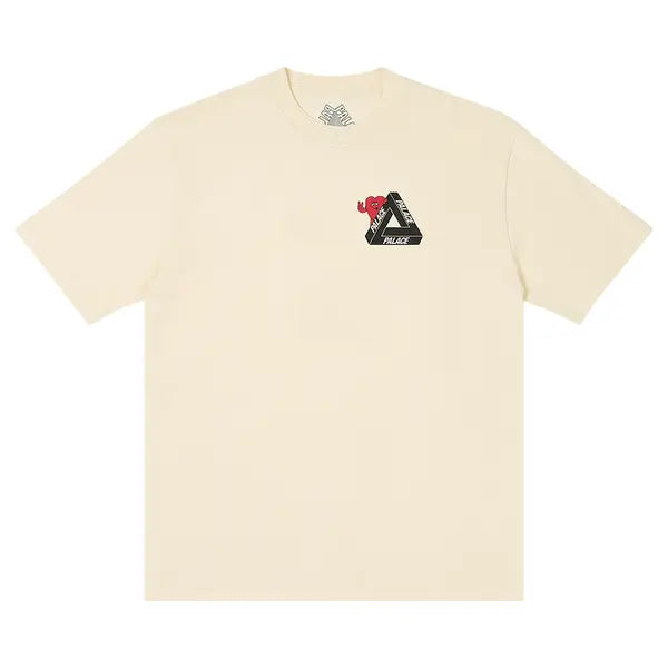 Palace Tri-Hearts T-Shirt 'Soft White'