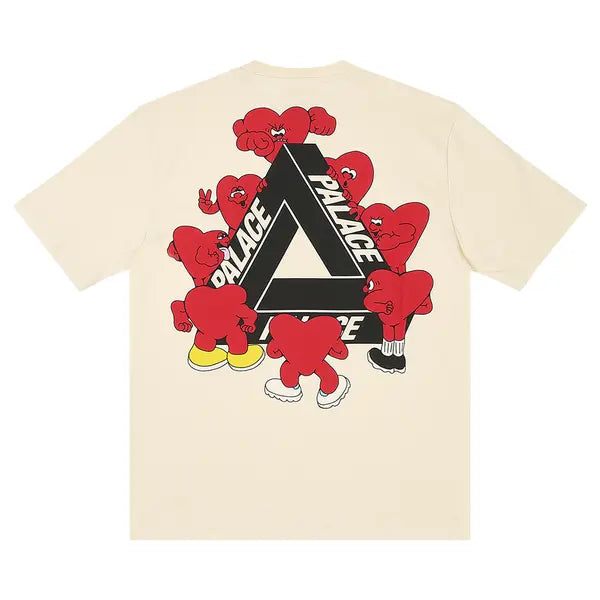 Palace Tri-Hearts T-Shirt 'Soft White'