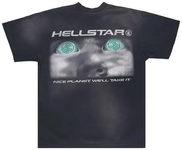 Hellstar Attacks T-Shirt 'Black/Green'