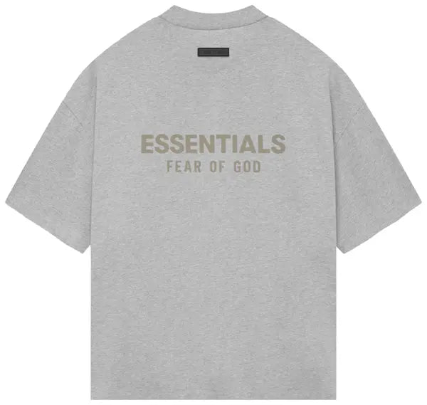 Fear of God Essentials V Neck T-Shirt 'Light Heather Grey'