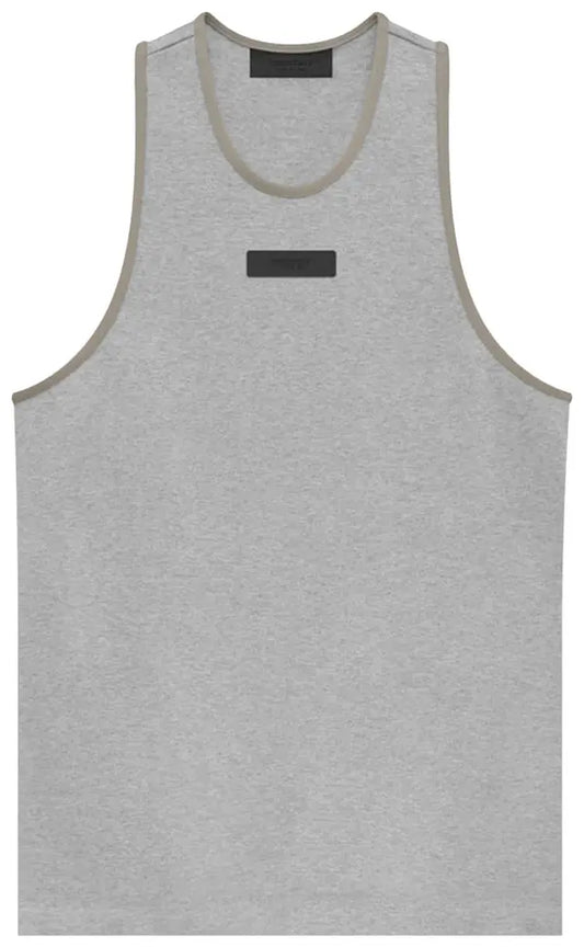 Fear of God Essentials Heavy Jersey Tank Top 'Light Heather Grey'