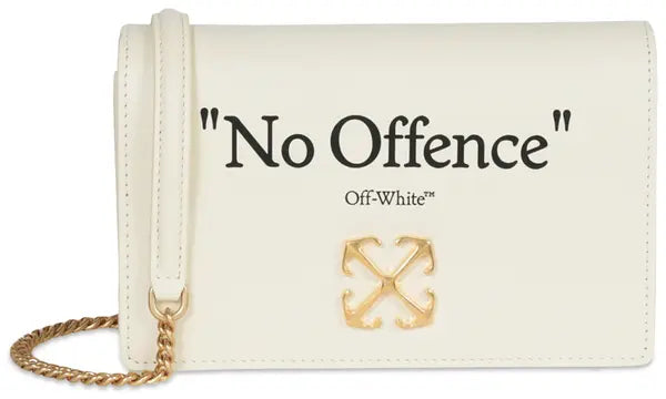 Off-White Jitney 0.5 Quote Shoulder Bag 'Beige/Black'