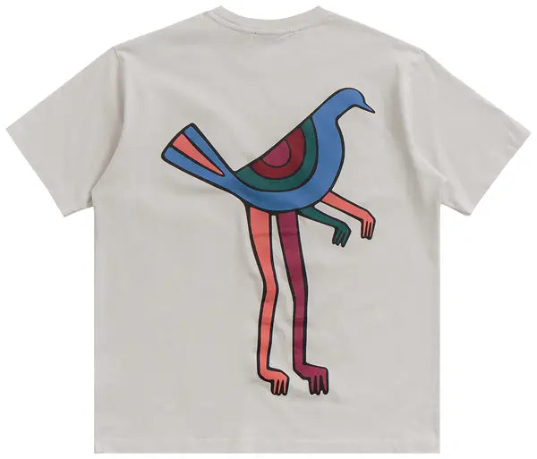 Parra Pigeon Legs T-Shirt 'Light Grey'