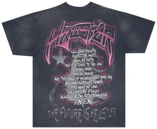 Hellstar The Future T-Shirt 'Black/Pink'