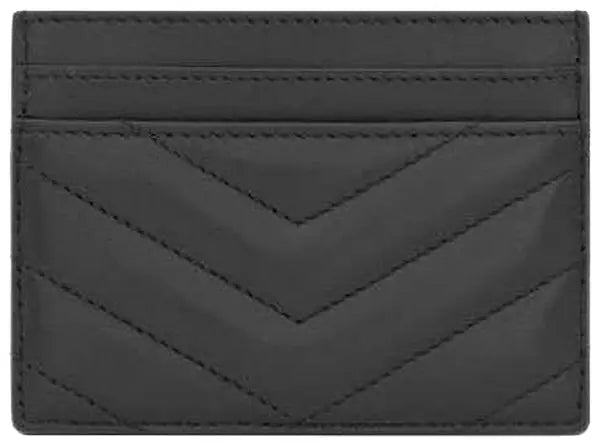 Saint Laurent Cassandre Matelassé Card Case 'Noir'