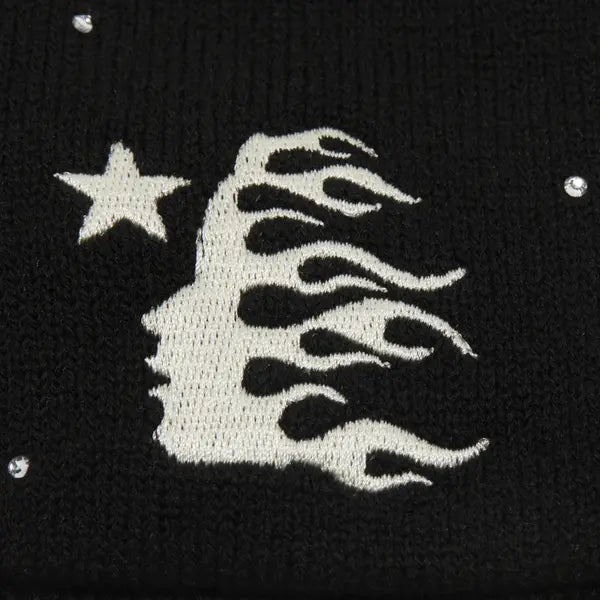 Hellstar Flame Beanie 'Black'