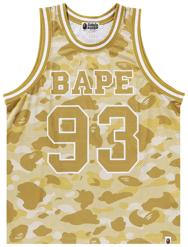 BAPE Color Camo Basketball Tank Top 'Yellow'