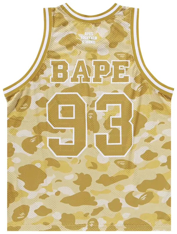 BAPE Color Camo Basketball Tank Top 'Yellow'