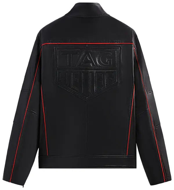 Kith x TAG Heuer Formula Leather Racing Jacket 'Black'