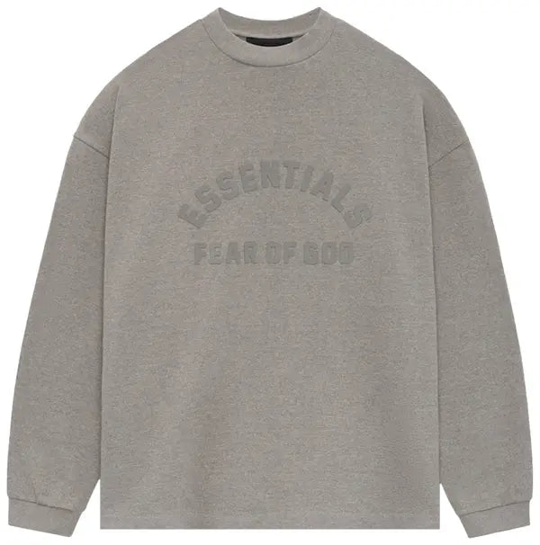 Fear of God Essentials Heavy Long-Sleeve Tee 'Heather Grey'