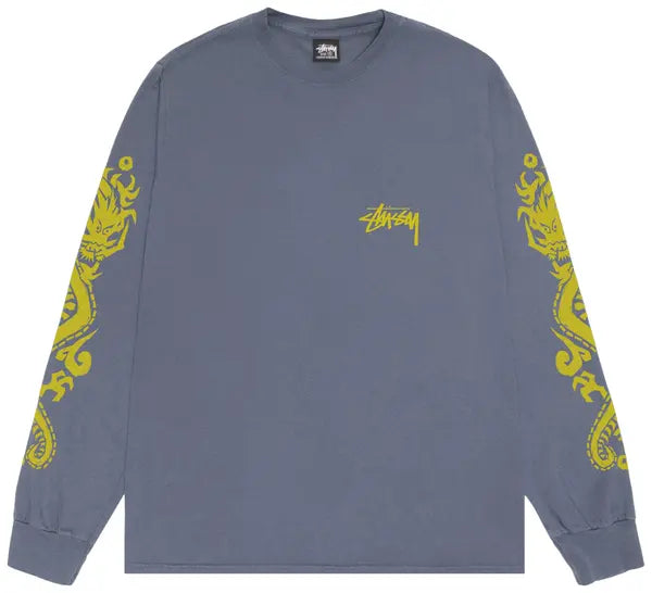 Stussy Dragons Long-Sleeve Tee 'Indigo'