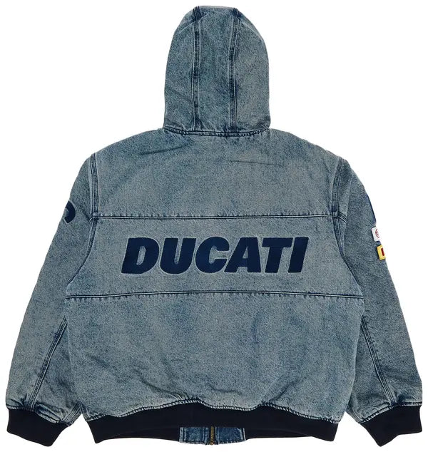 Supreme x Ducati Hooded Racing Jacket 'Denim'