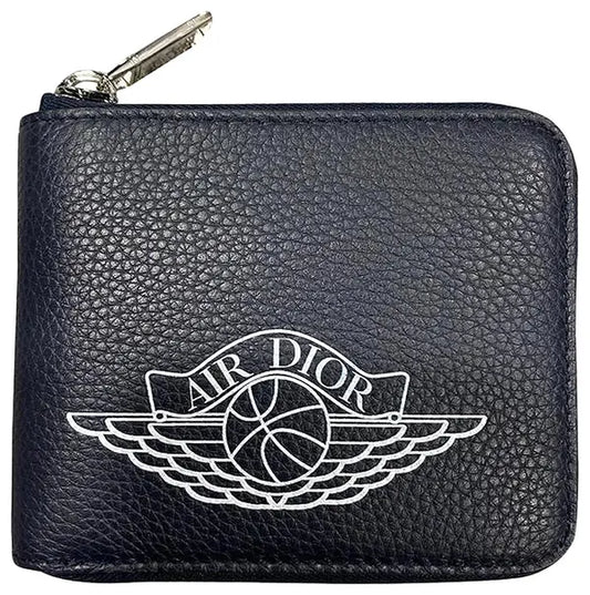 Dior x Air Jordan Wings Zip Wallet 'Navy'