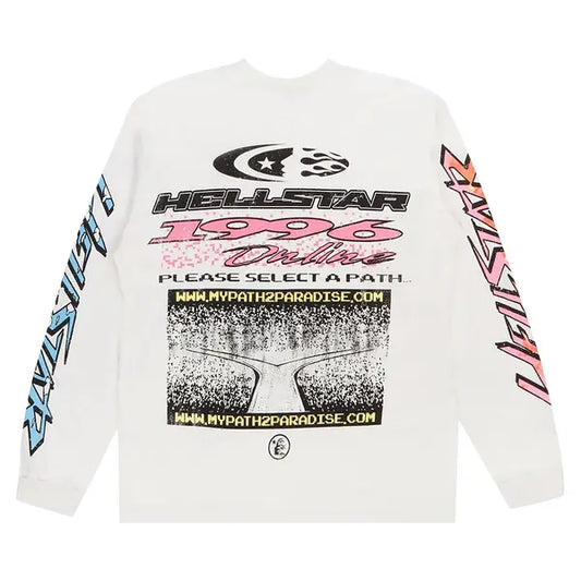 Hellstar Pixel Long-Sleeve Tee 'White'