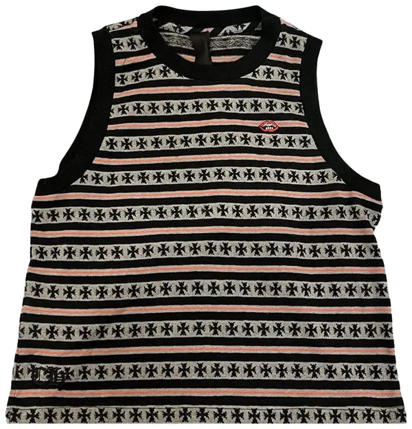 Chrome Hearts Matty Boy Chomper Stripe Tank Top 'BlackMulticolor'