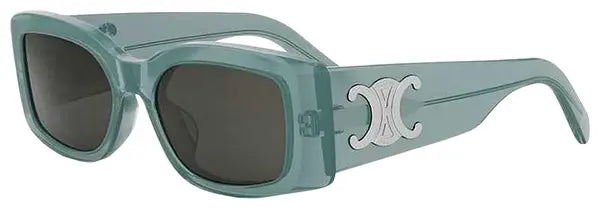 CELINE Square Sunglasses 'Shiny Light Green/Smoke'