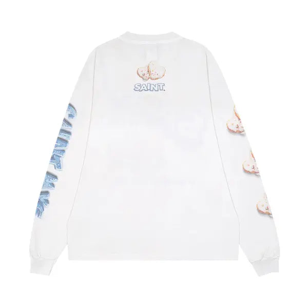 SAINT Mxxxxxx Heart Cake Long-Sleeve Tee 'White'