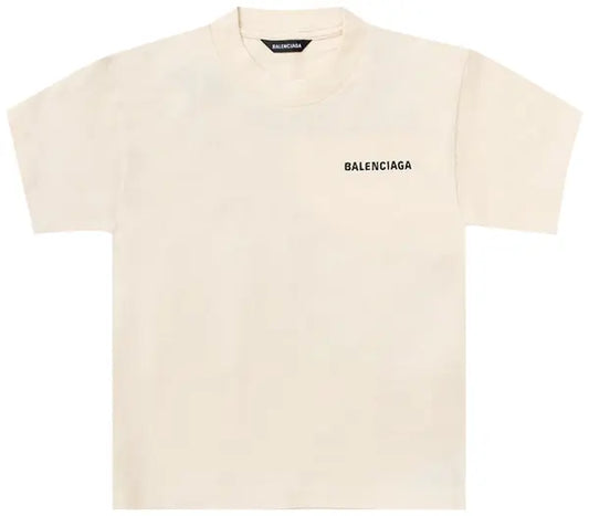 Balenciaga Kids Short-Sleeve T-Shirt 'Beige'