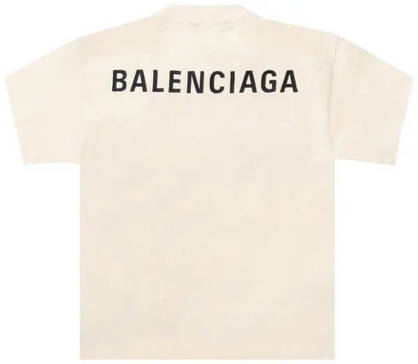 Balenciaga Kids Short-Sleeve T-Shirt 'Beige'