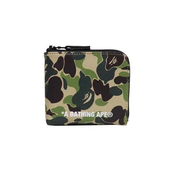 BAPE ABC Camo Mini Zipped Wallet 'Green'