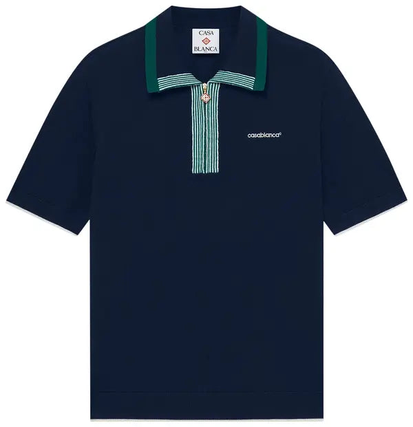 Casablanca Tennis Polo 'Navy'