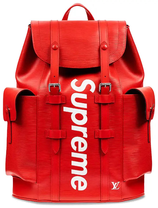 Louis Vuitton x Supreme Christopher Backpack 'Red'