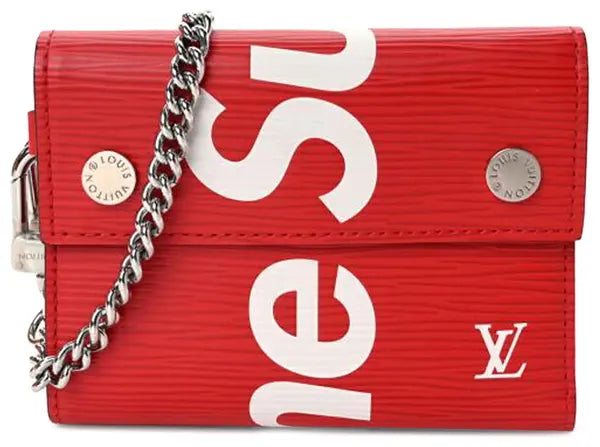 Louis Vuitton x Supreme Chain Wallet 'Red'