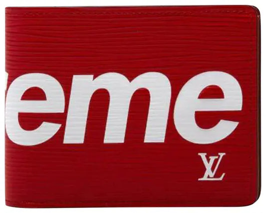 Louis Vuitton x Supreme Slender Wallet 'Red'