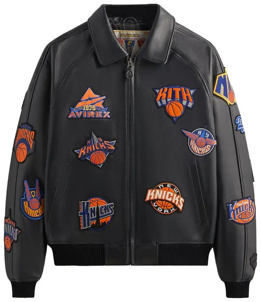 Kith & AVIREX For The New York Knicks Icon Jacket 'Black'