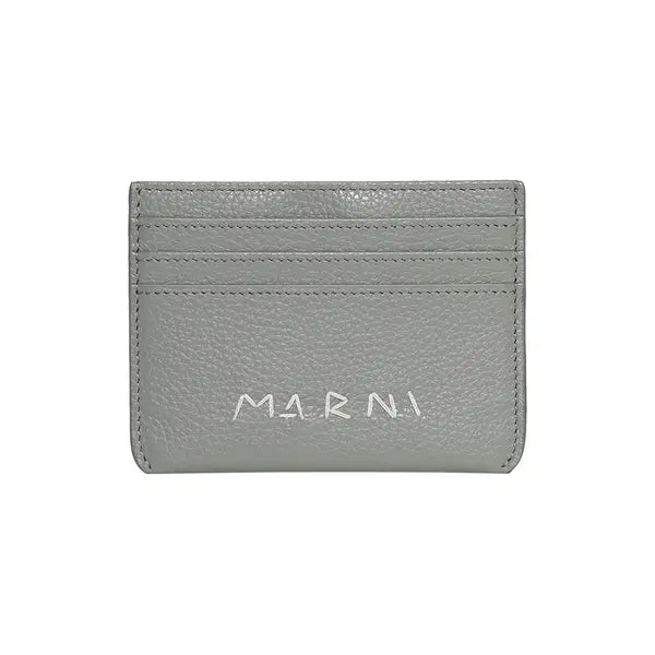 Marni Logo Detail Card Case 'Storm'