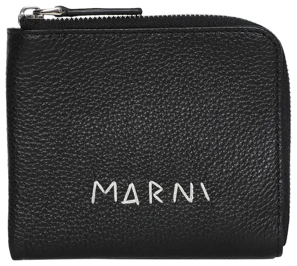 Marni Zip Around Wallet 'Black'